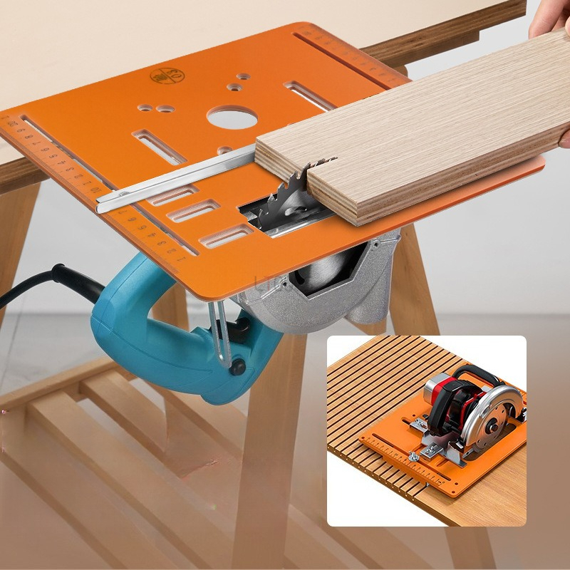 Woodworking Hacks - Pelat Dasar Gergaji Sirkuler 90 °