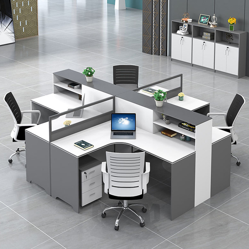 Woodworking Desk Chair - Meja Kerja Modern Minimalis 4/6 Kursi