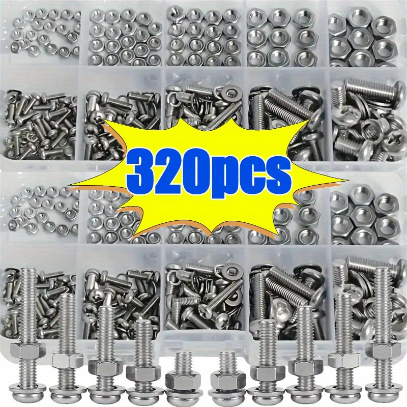 Woodworking Shop - Set Mur dan Baut Hex -