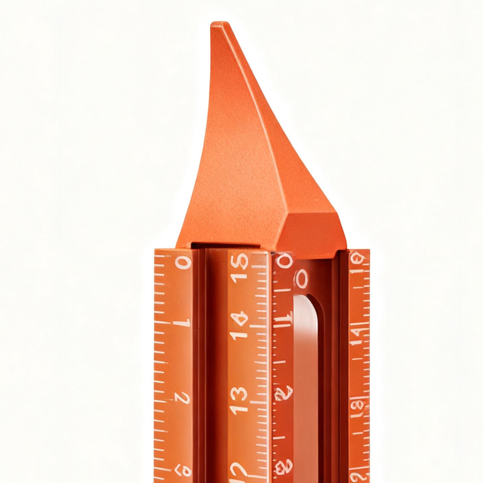 Woodworking Carpenter - Alat Penanda Kayu 4-Sisi dengan Basis