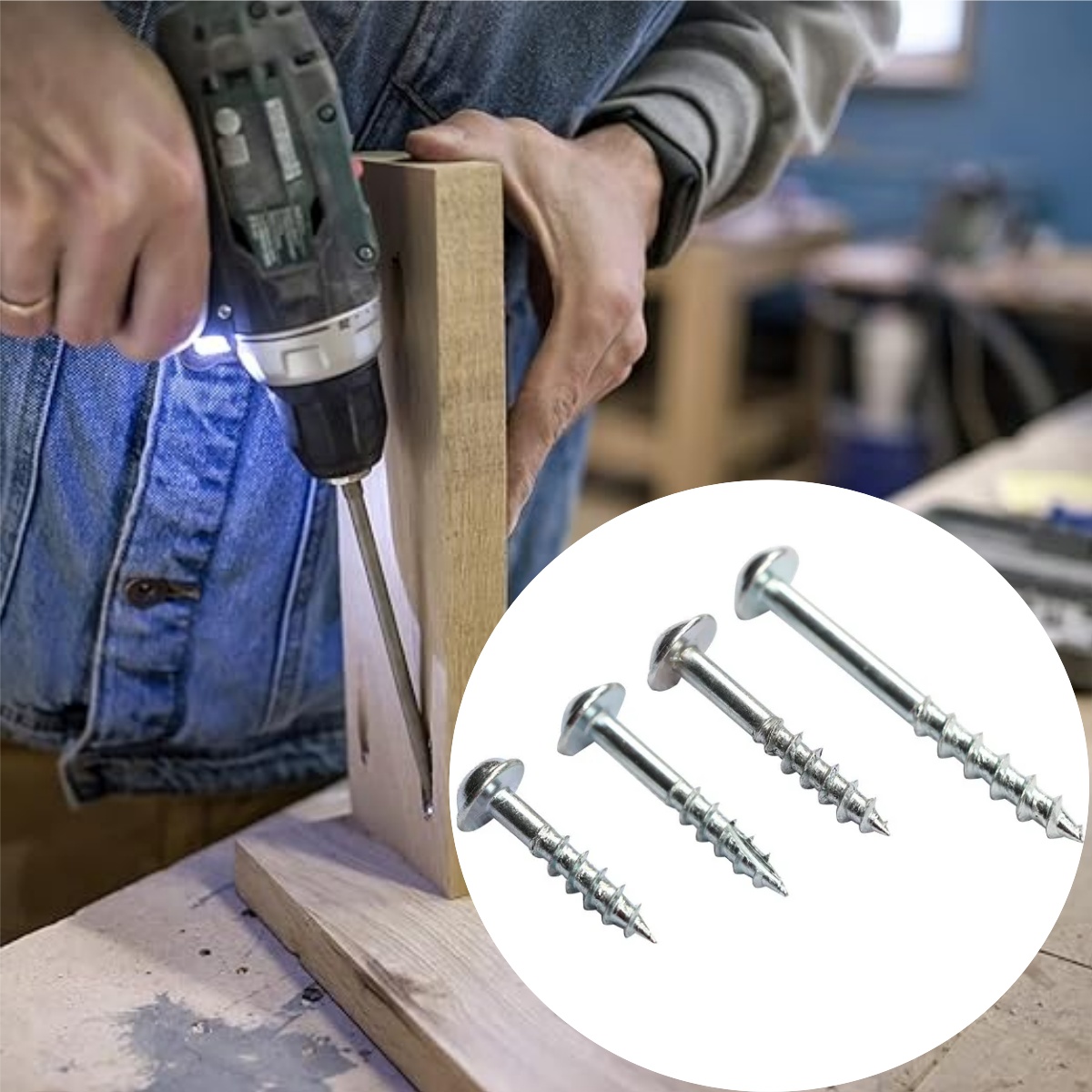 Woodworking Hacks - 100 pcs Sekrup Phillips Khusus untuk