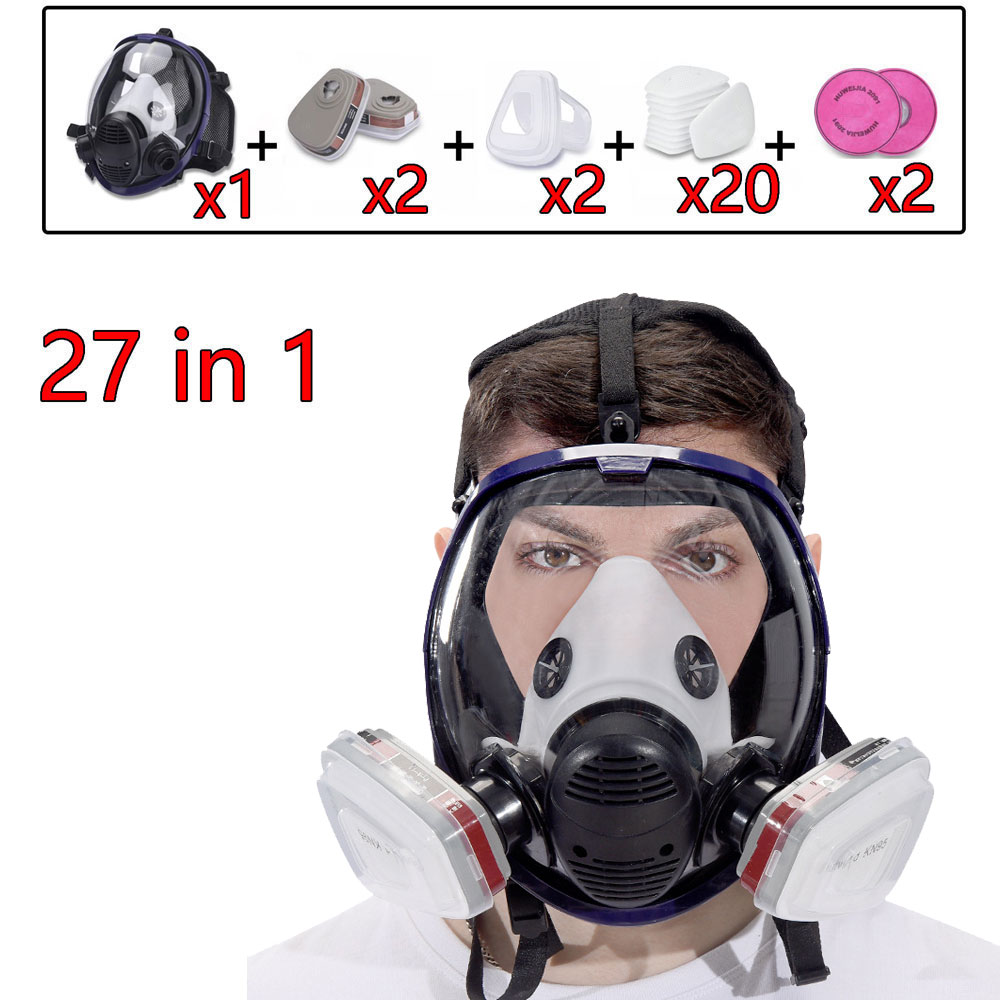 Woodworking Respirator - Respirator Wajah Penuh Ukuran Besar 27