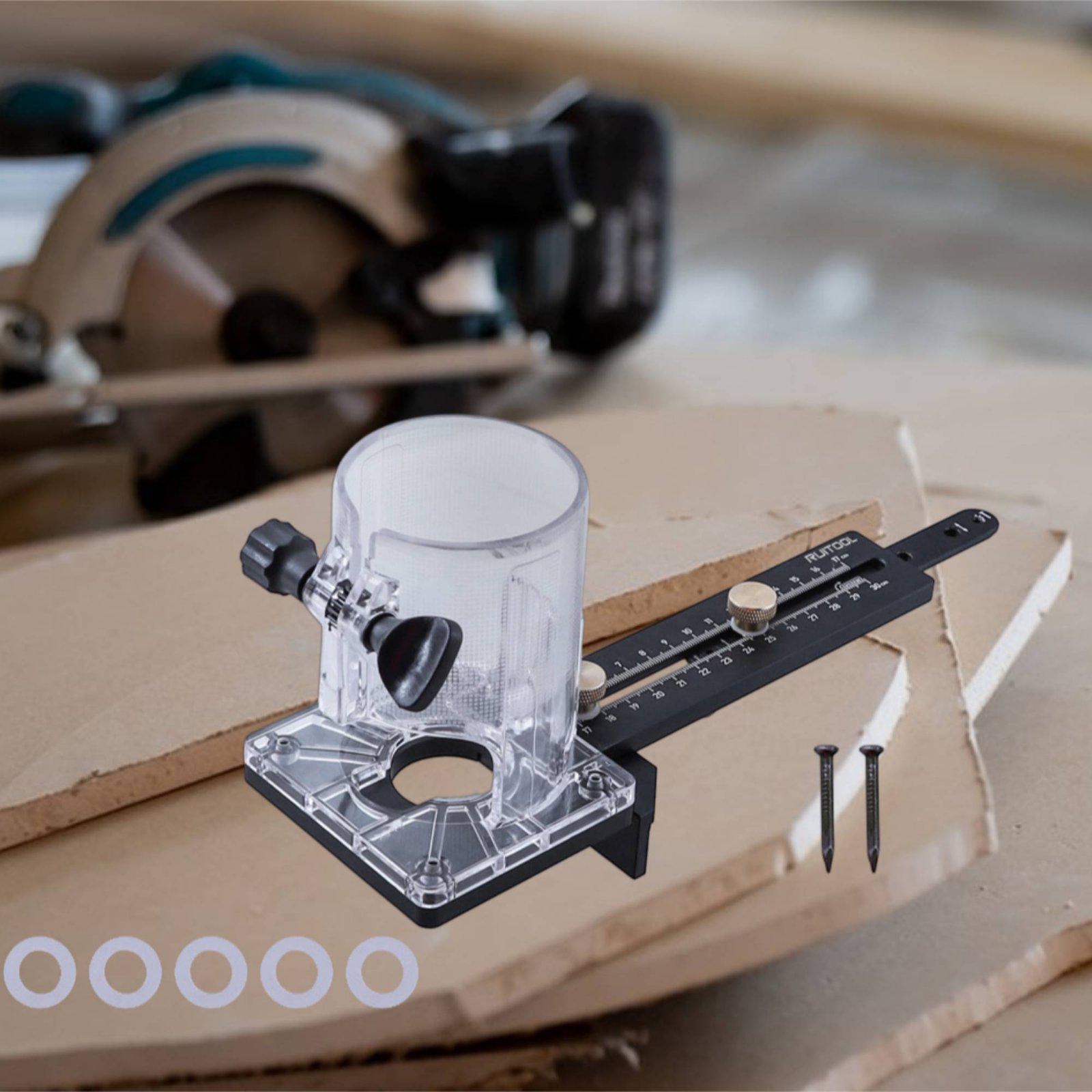Woodworking Carpenter - Alat Pemotong Lingkaran Router Multi-Fungsi, Pemotong