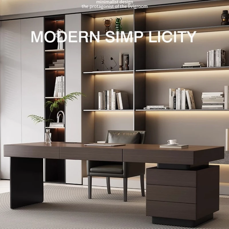 Woodworking Desk Chair - Meja Kantor Italia Minimalis Kursi Mewah