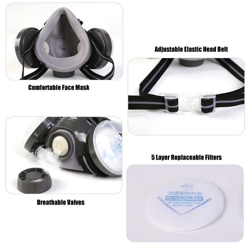 Masker Anti Debu Baru Respirat - Woodworking Respirator ulasan dan harga
