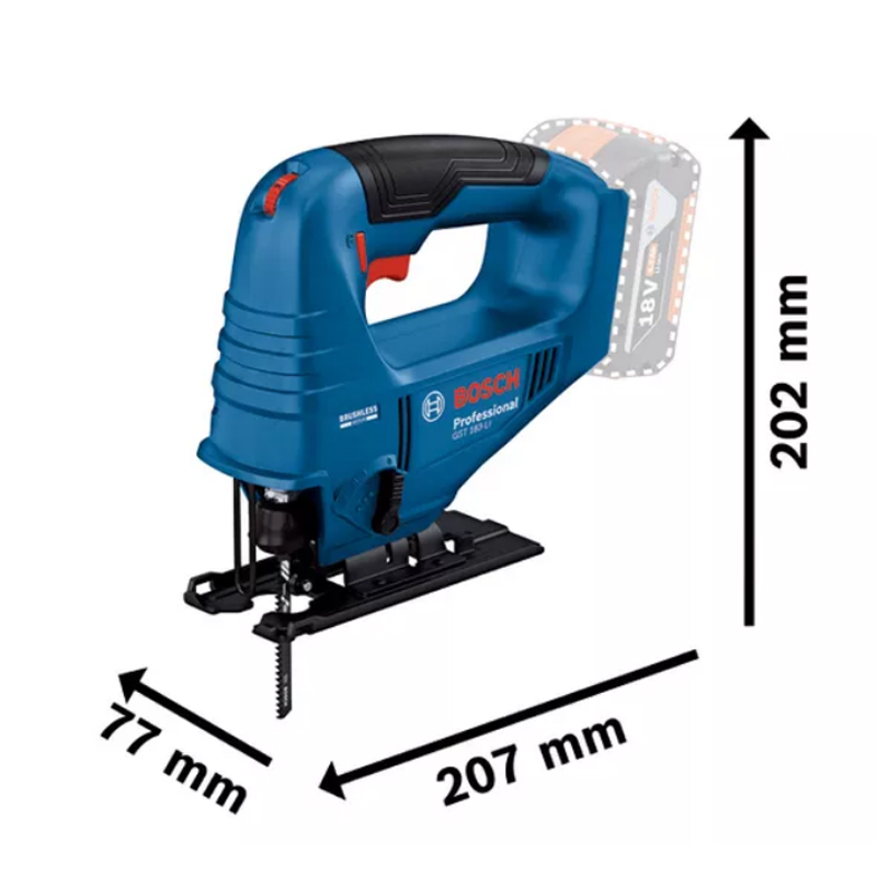 Bosch GST 183-LI Gergaji Listr - Woodworking Electric Saw ulasan dan harga