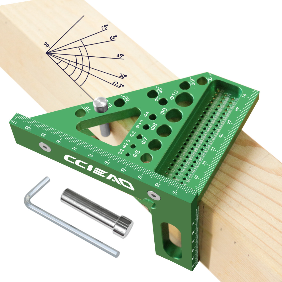 Penggaris Pengukur Multi Sudut - Woodworking Carpenter ulasan dan harga