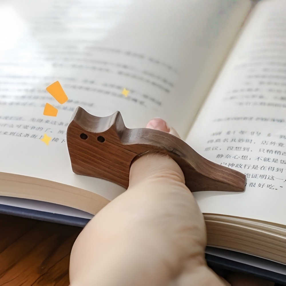 Penanda Buku Kayu Bentuk Jempo - Woodworking School ulasan dan harga