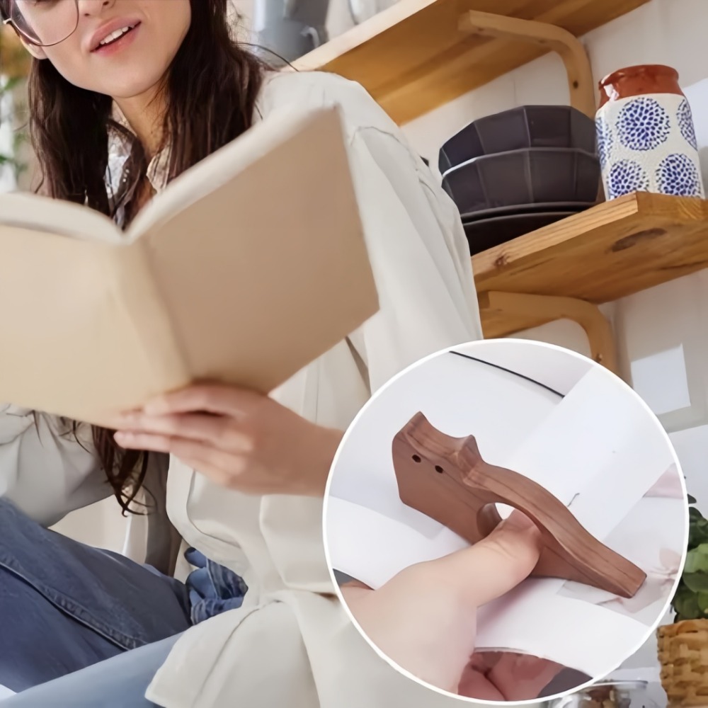 Penanda Buku Kayu Bentuk Jempo - Woodworking School ulasan dan harga