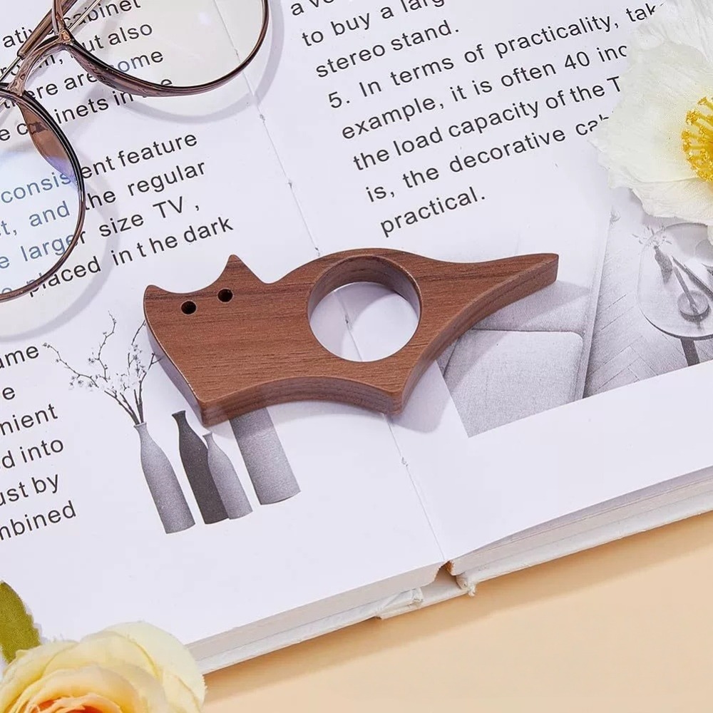 Penanda Buku Kayu Bentuk Jempo - Woodworking School ulasan dan harga