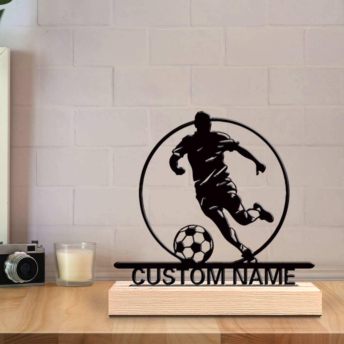 Patung Logam Pemain Sepak Bola - Woodworking School ulasan dan harga