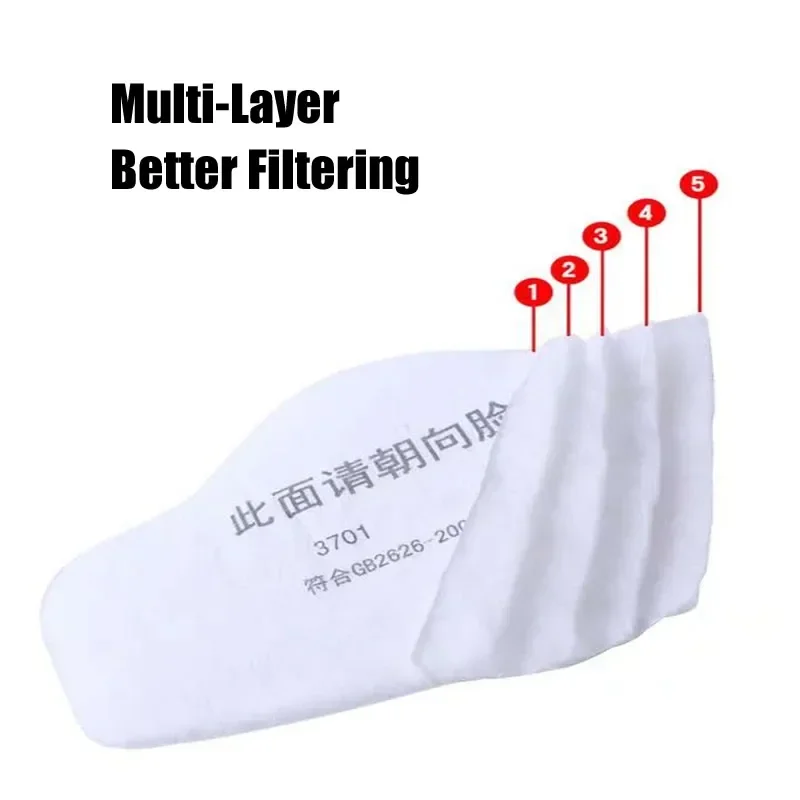 3701 partikel Filter katun unt - Woodworking Respirator ulasan dan harga