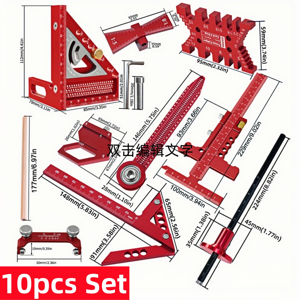 9 Buah/10 Buah Set Alat Ukur P - Woodworking Free Plans ulasan dan harga