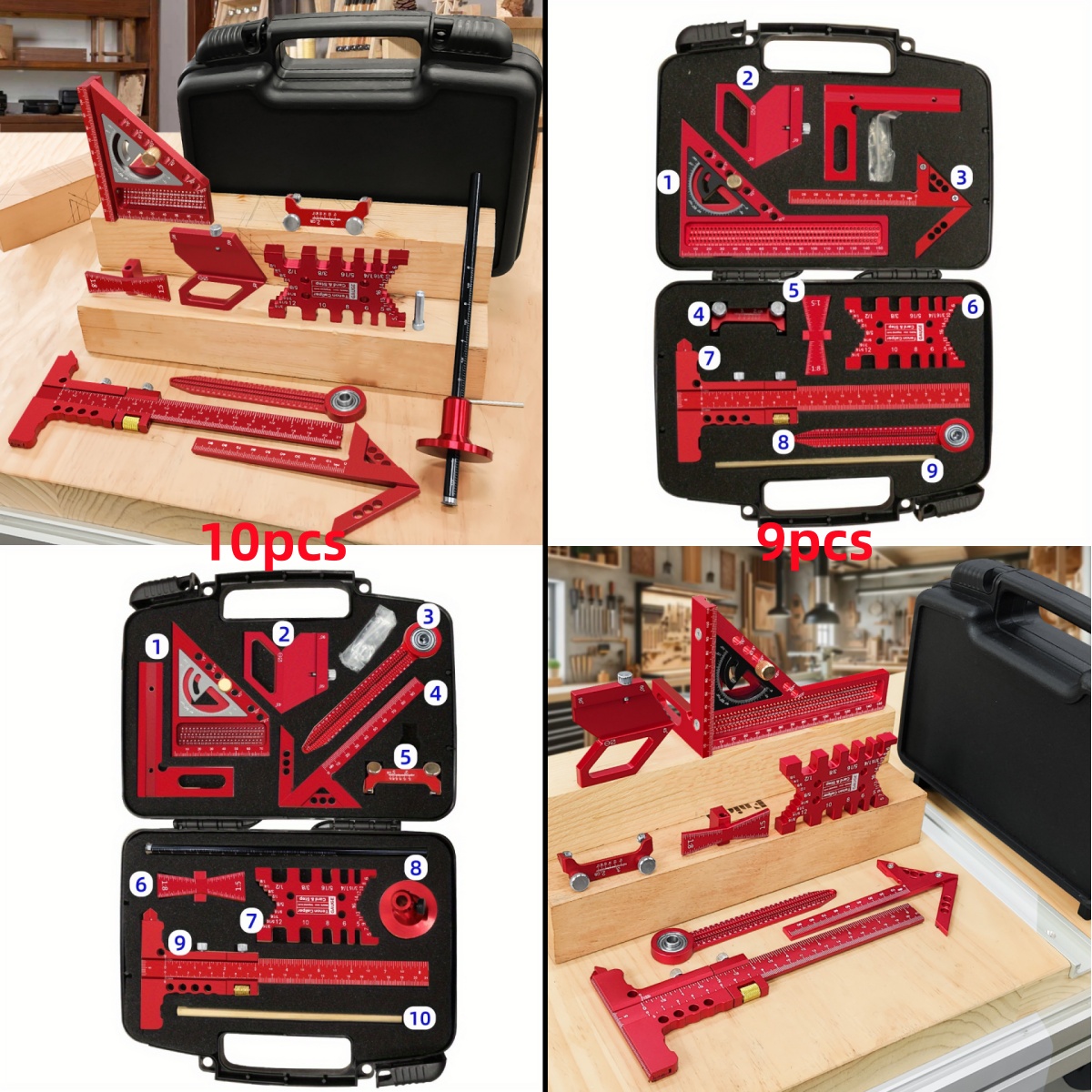 9 Buah/10 Buah Set Alat Ukur P - Woodworking Free Plans ulasan dan harga