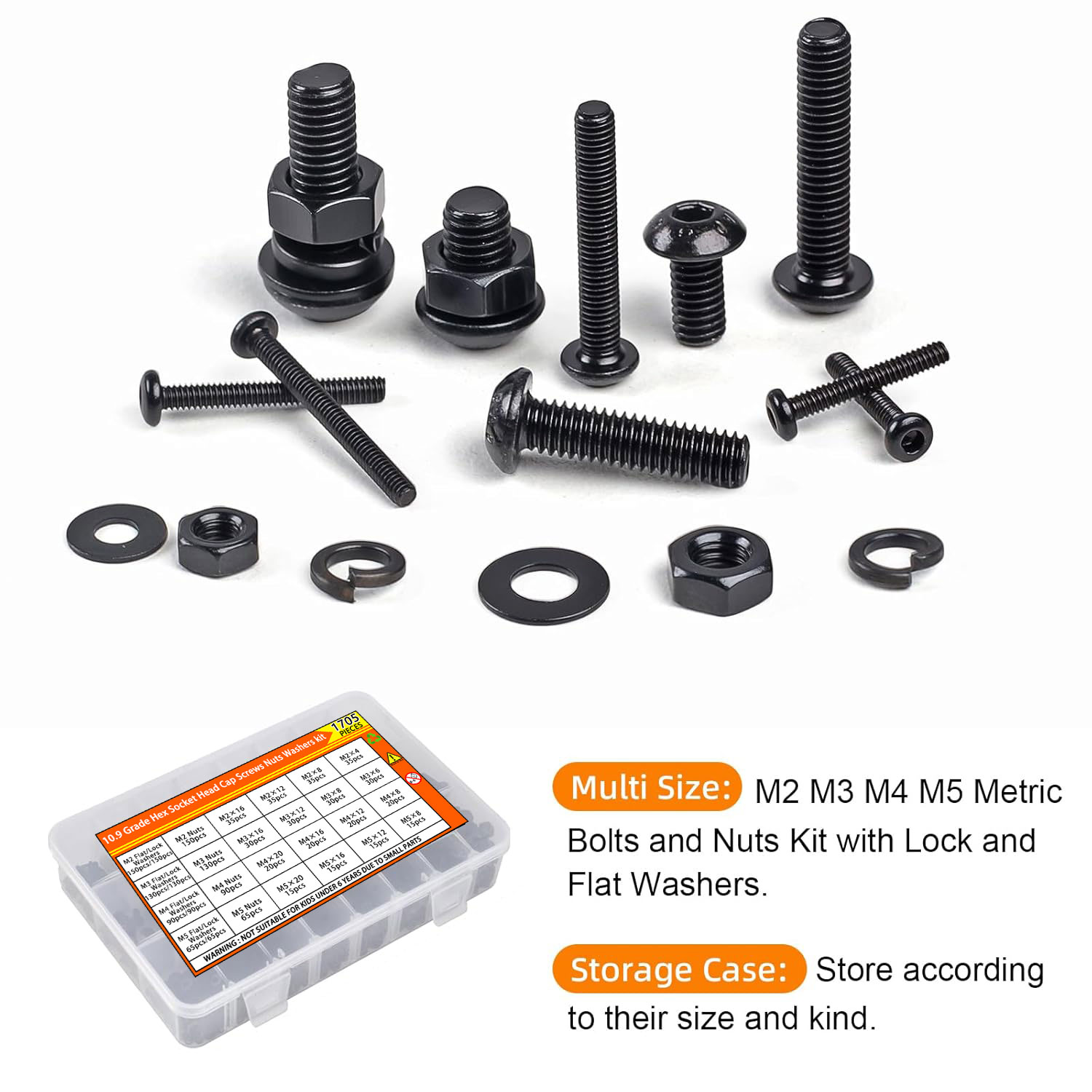 1705PCS Kit Sekrup Kepala Tomb - Woodworking Shop ulasan dan harga