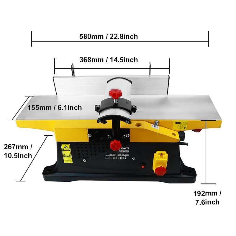 Mesin Perata Kayu Benchtop 6 I - Bench Plane Jointer ulasan dan harga