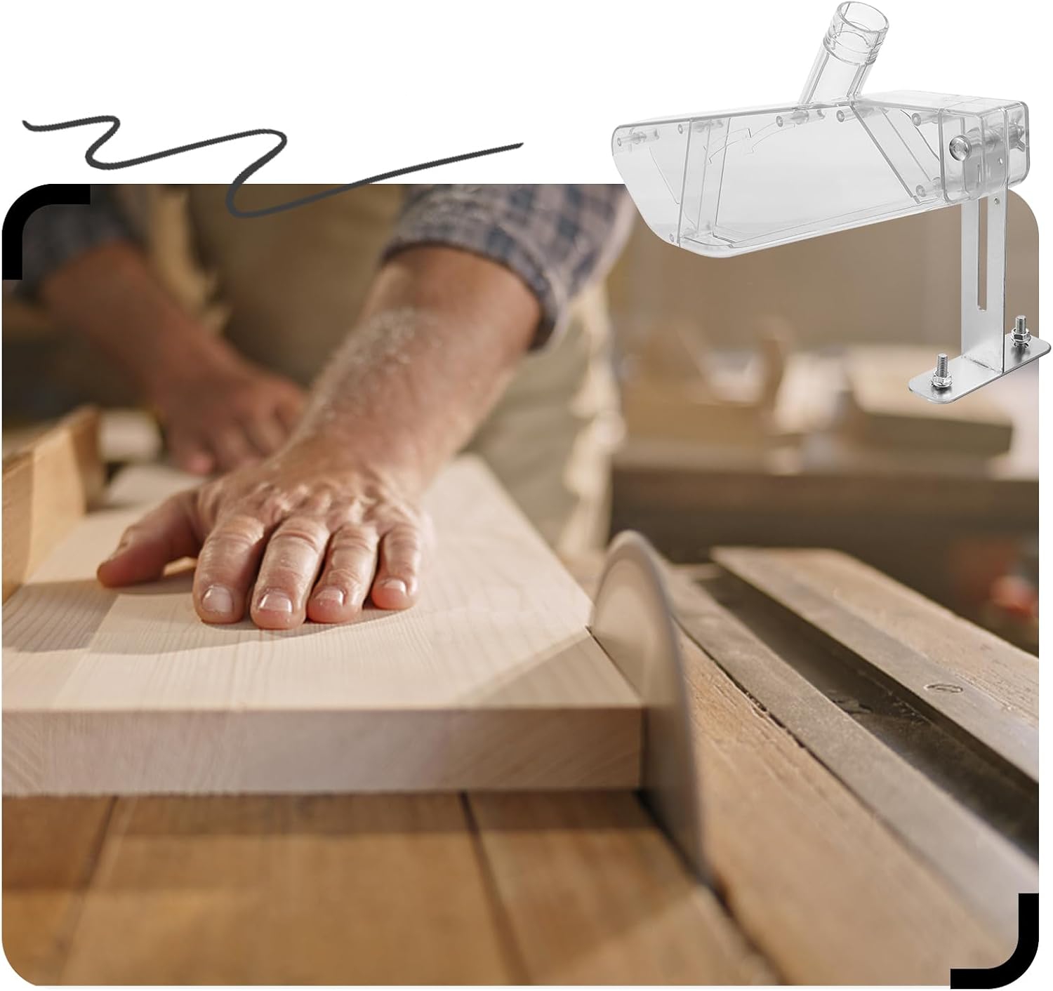 Penutup Pelindung Gergaji Meja - Woodworking Electric Saw ulasan dan harga